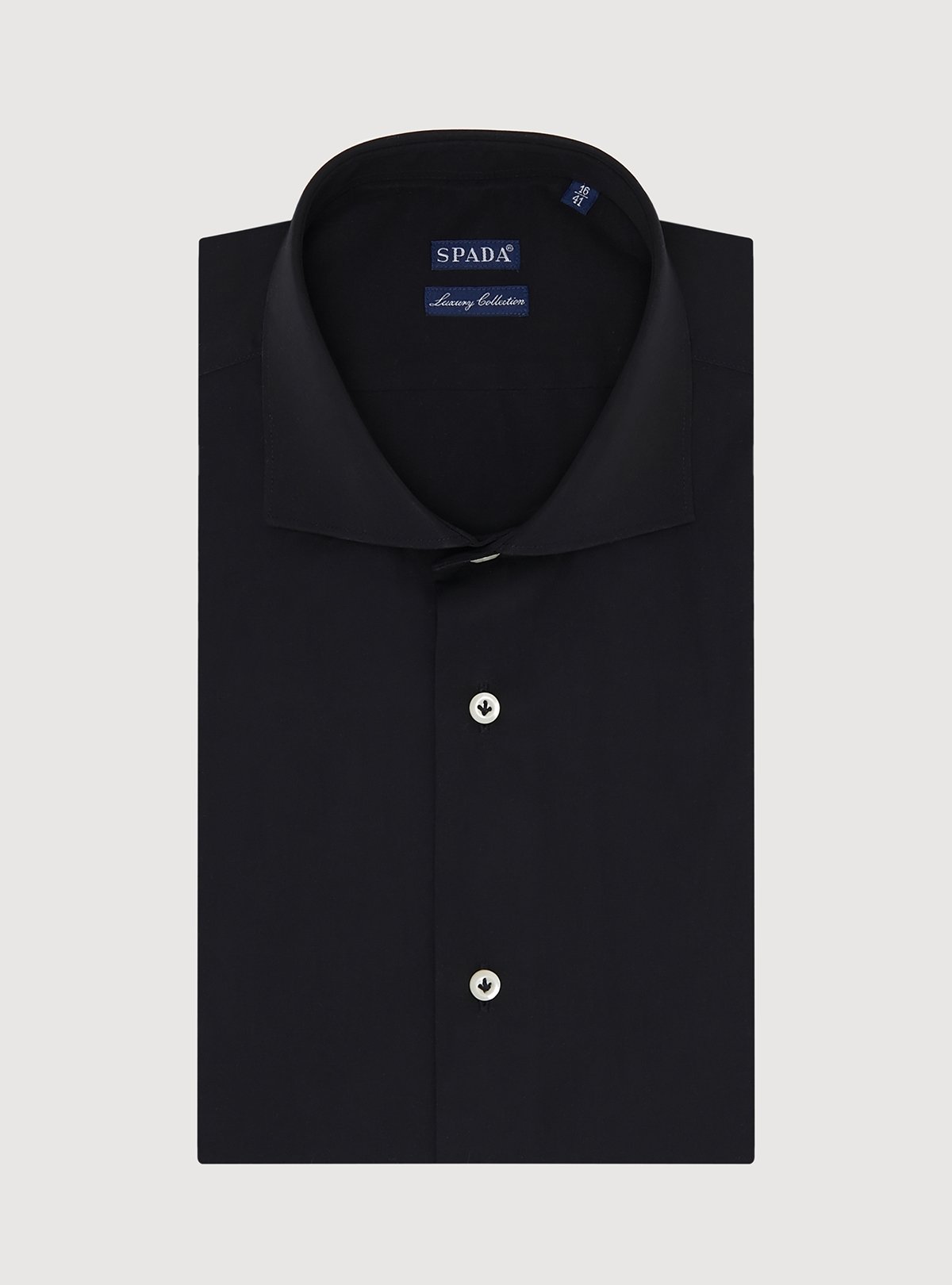 Pure Cotton Black T-Shirts with Button-Down Collar for Women