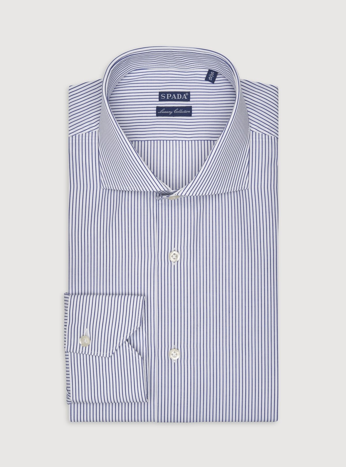 Camicia in cotone a righe-0