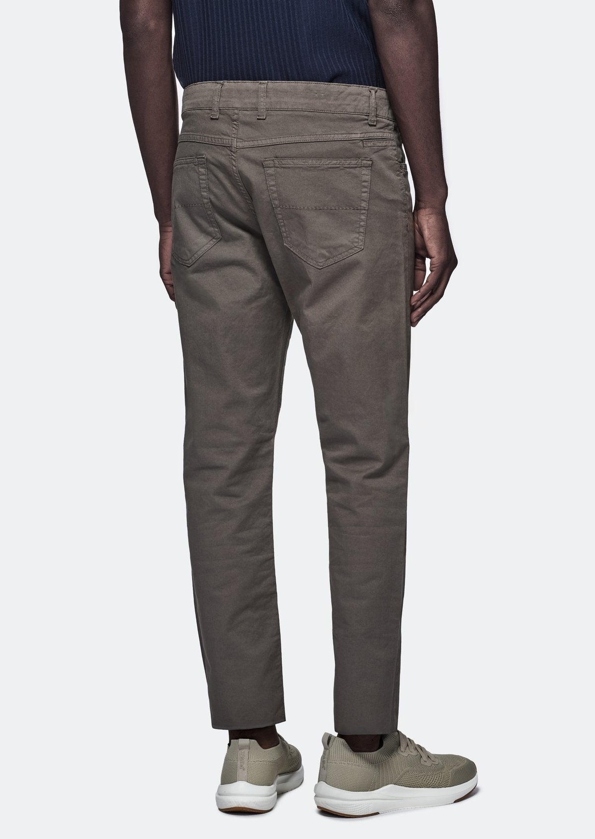 Pantalone cinque tasche in gabardine