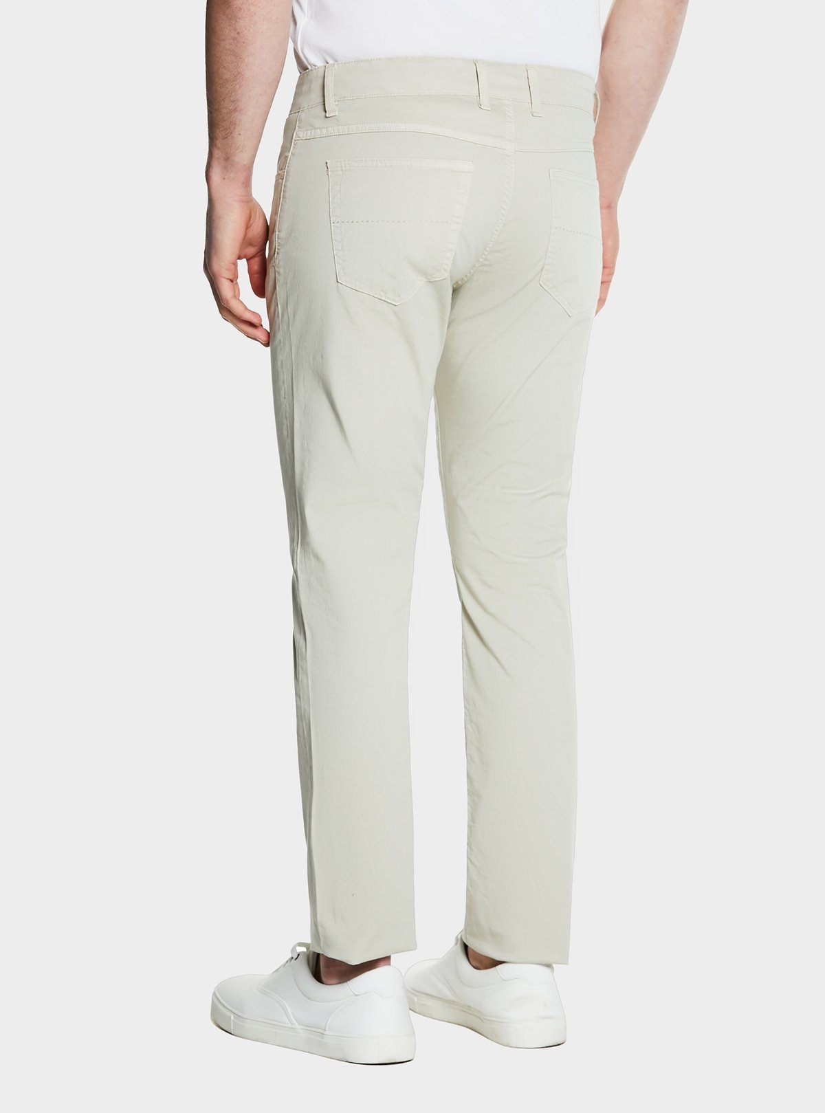 Pantalone cinque tasche in gabardine