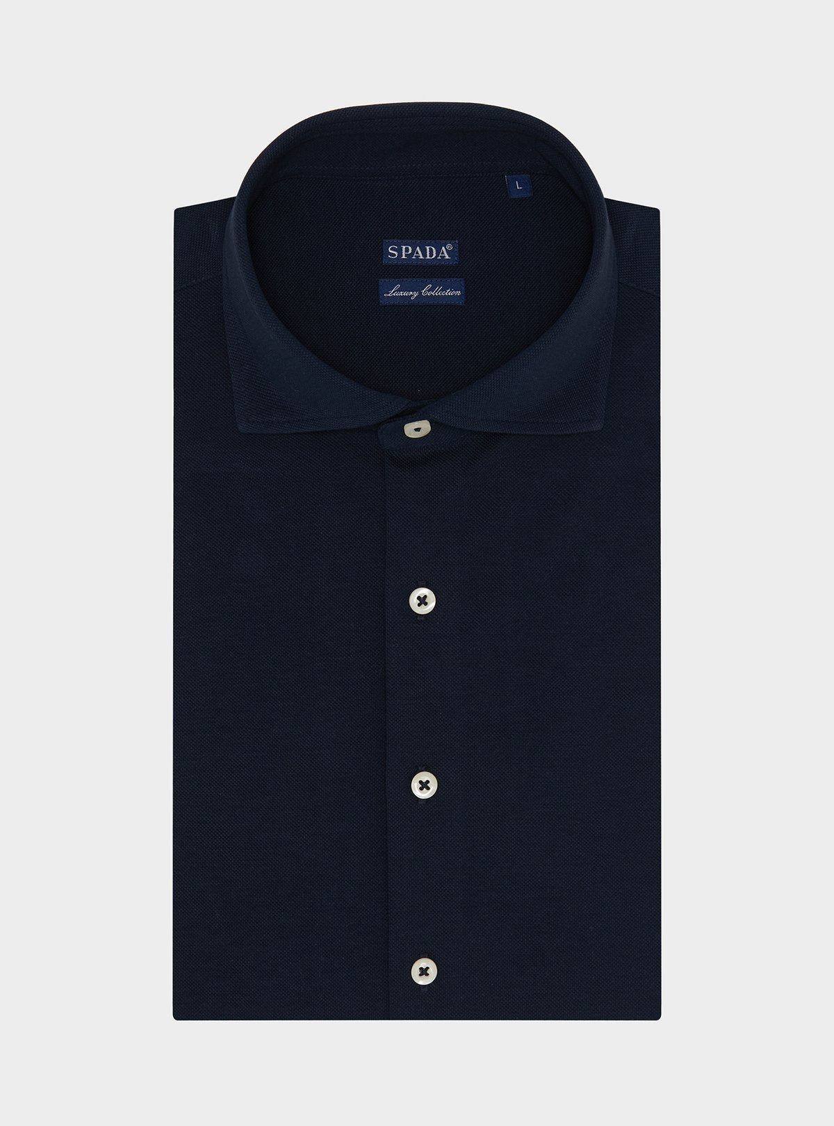 Polo camicia in cotone piquet.-0