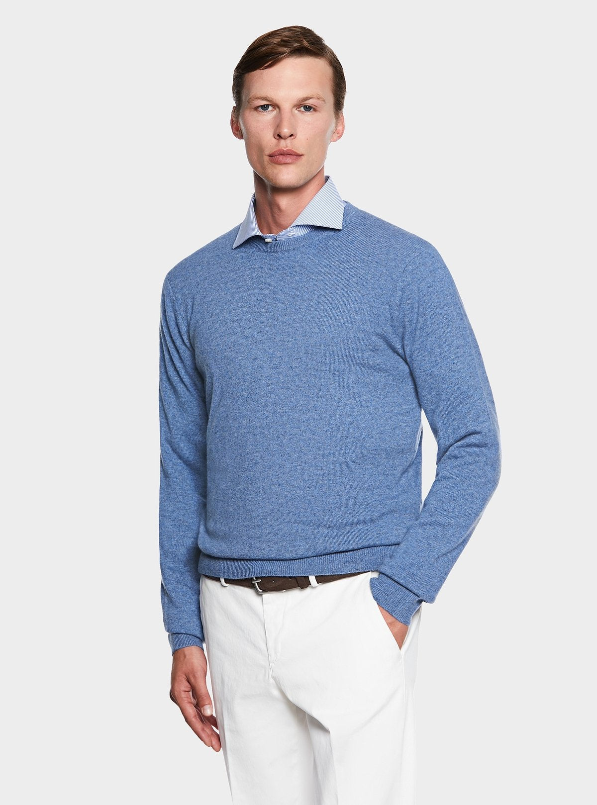 Cashmere Girocollo 100% Regular Fit Maglia Casual Elegant-0