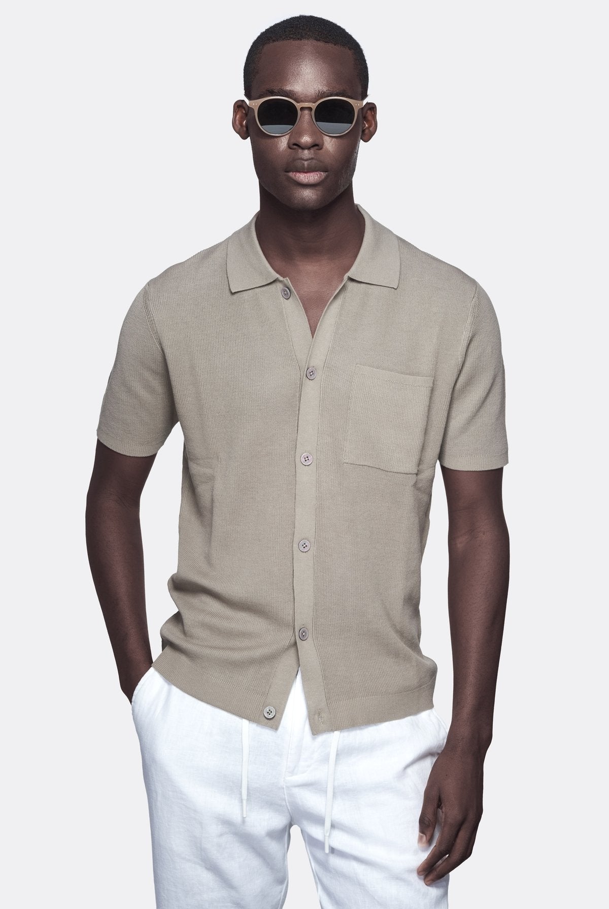 Camicia Polo Uomo a Costine 100% Cotone Regular Fit-0