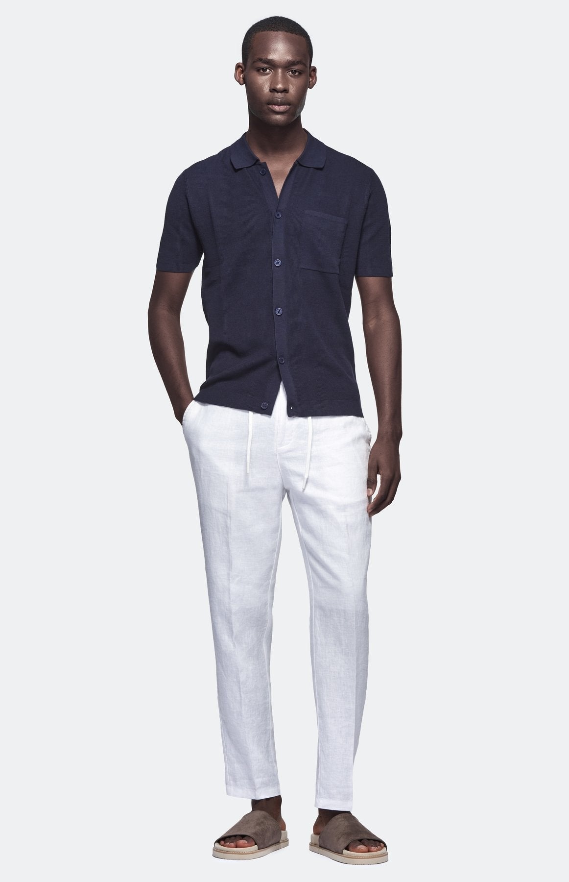 Polo camicia mezza manica 100% cotone-0