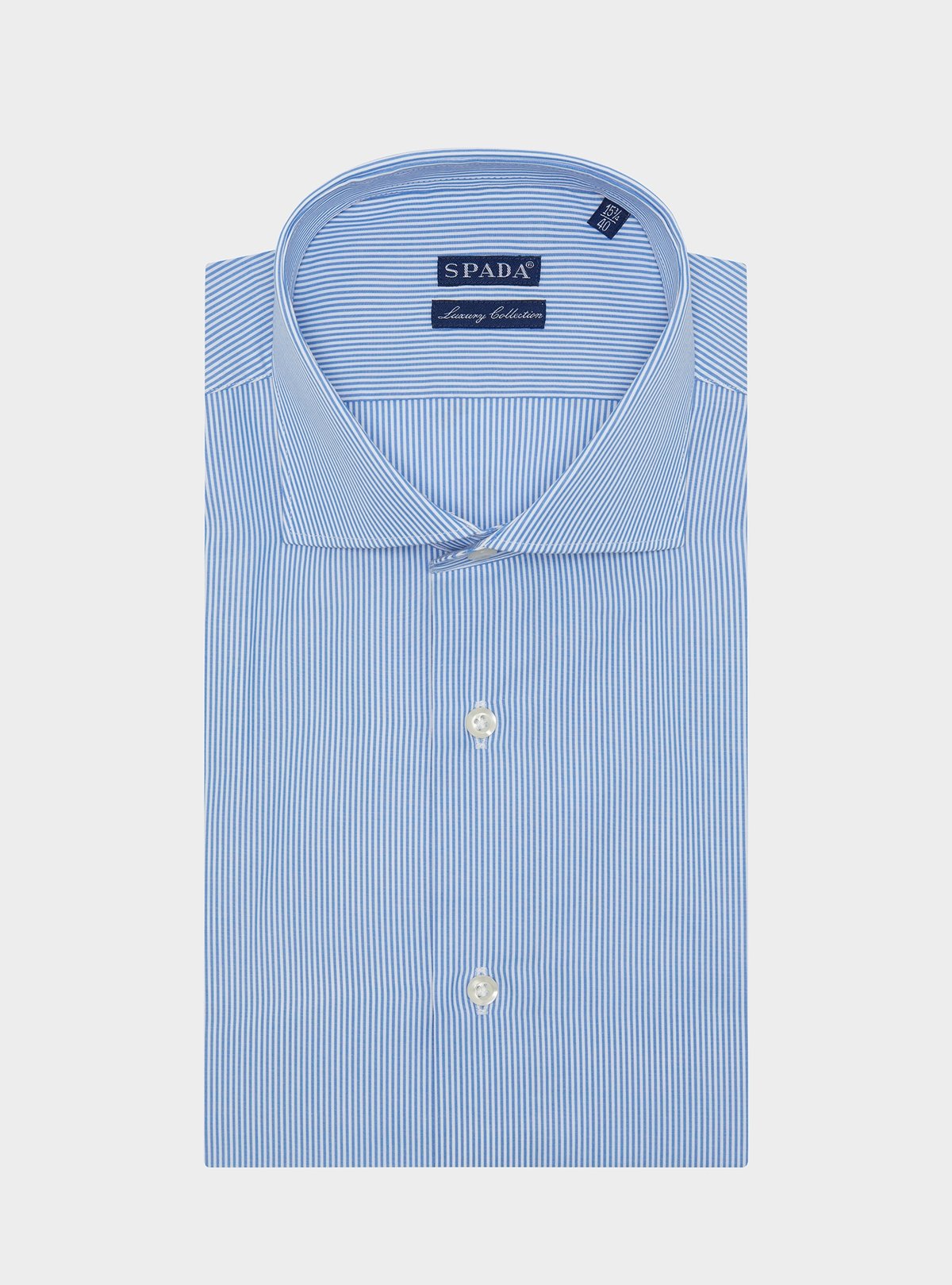 Camicia a righe in puro cotone-0