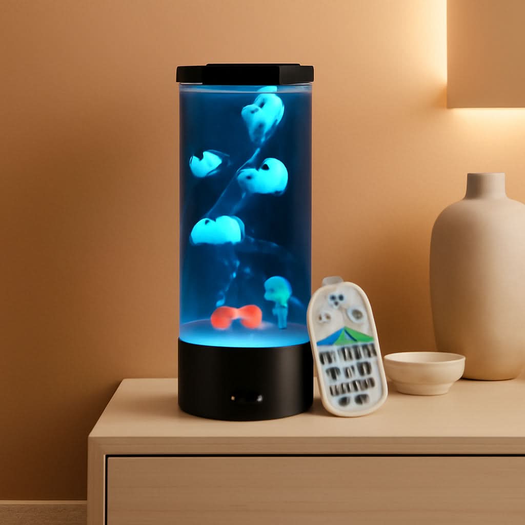Jelly fish Lamp Multicolor Illumination USB Mood Light-0