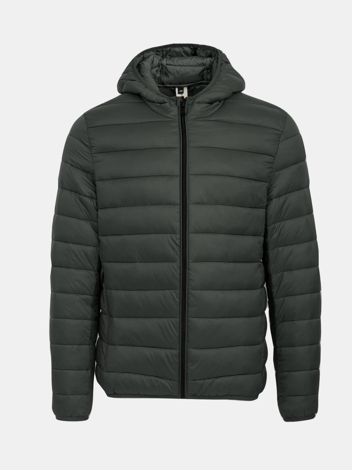 Grey Men's Demi-Season Nylon Jacket For Everyday Wear