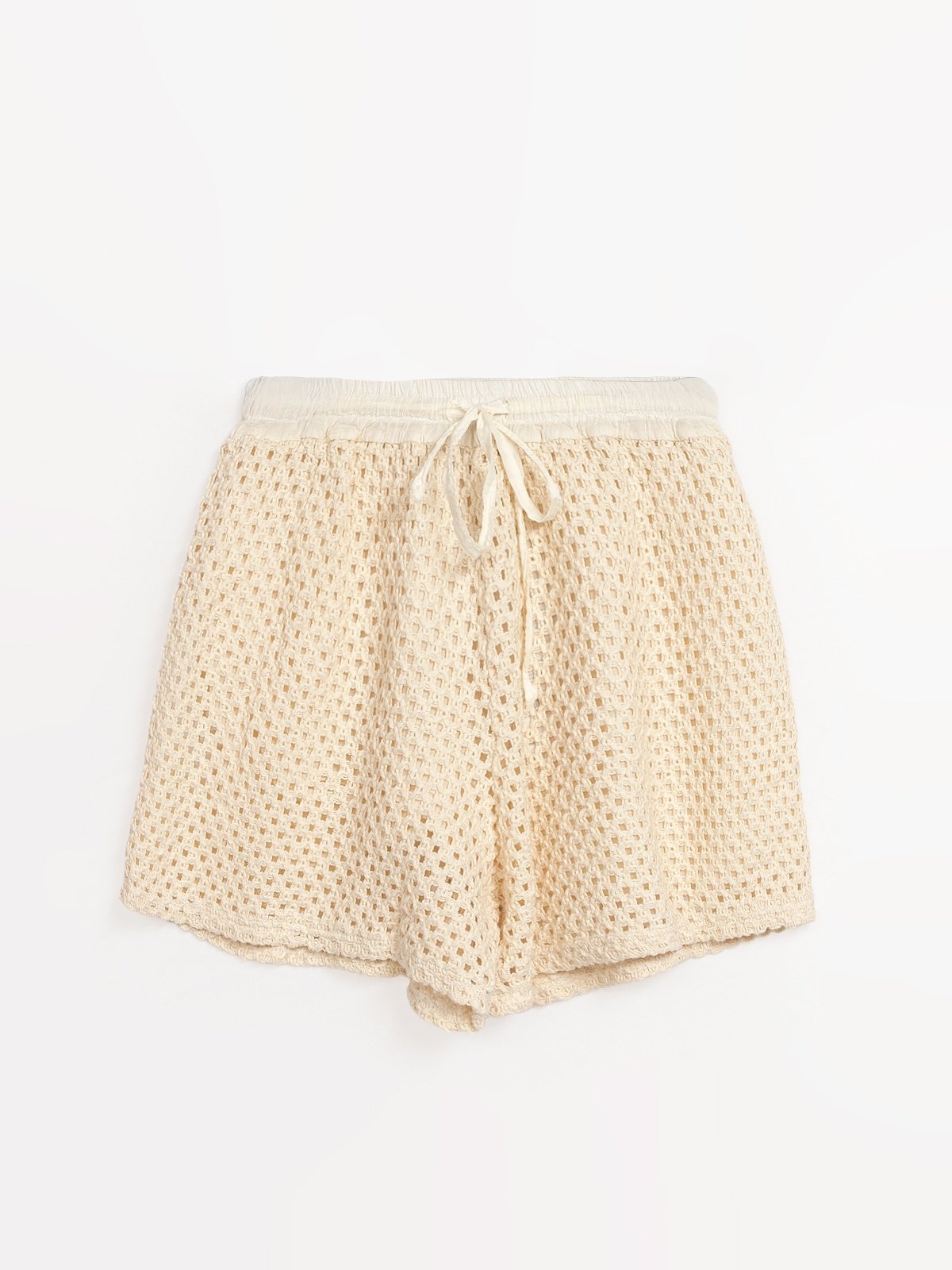 Women's Cream Cotton Shorts Made in Italy by Lami-0