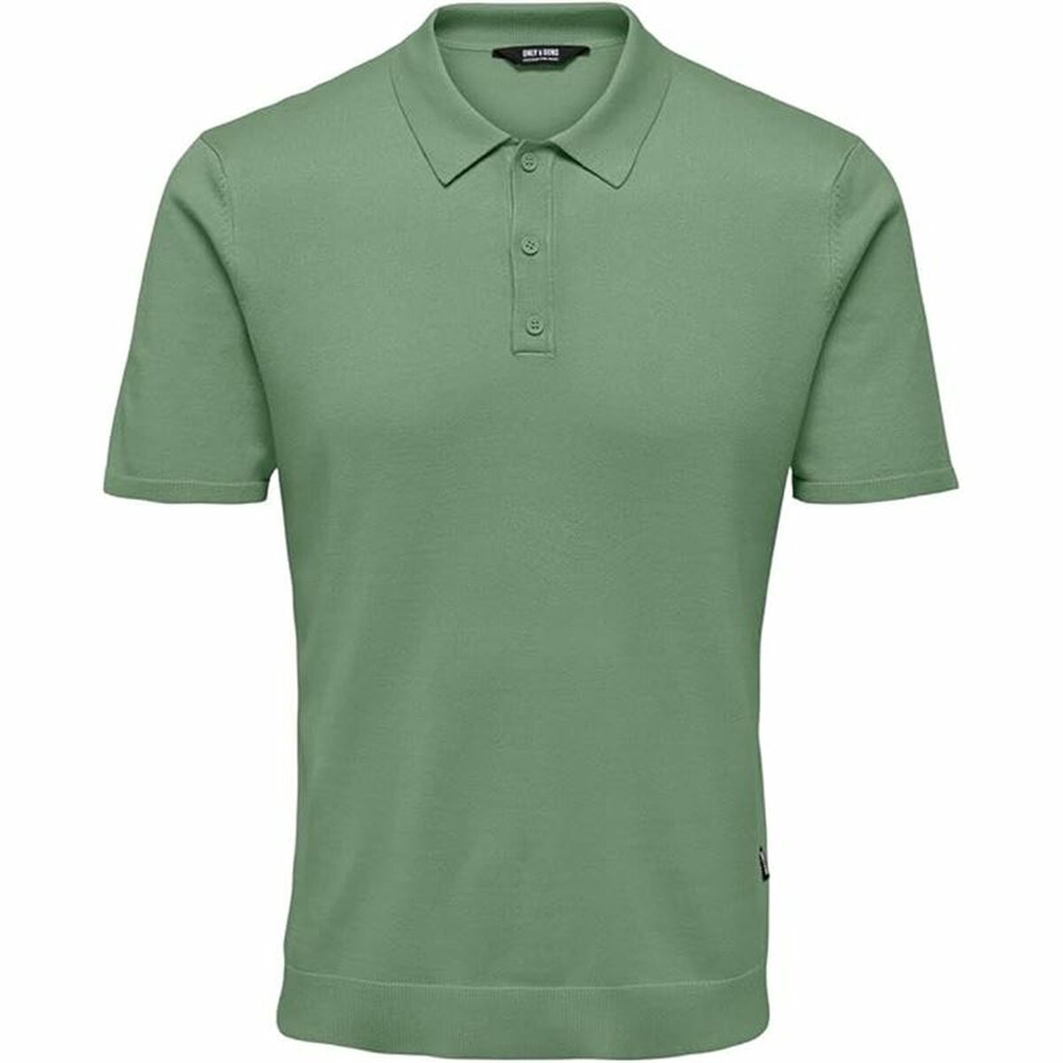 Men’s Short Sleeve Polo Shirt Only & Sons Onswyler Life Reg 14 Ss Knit Green-0