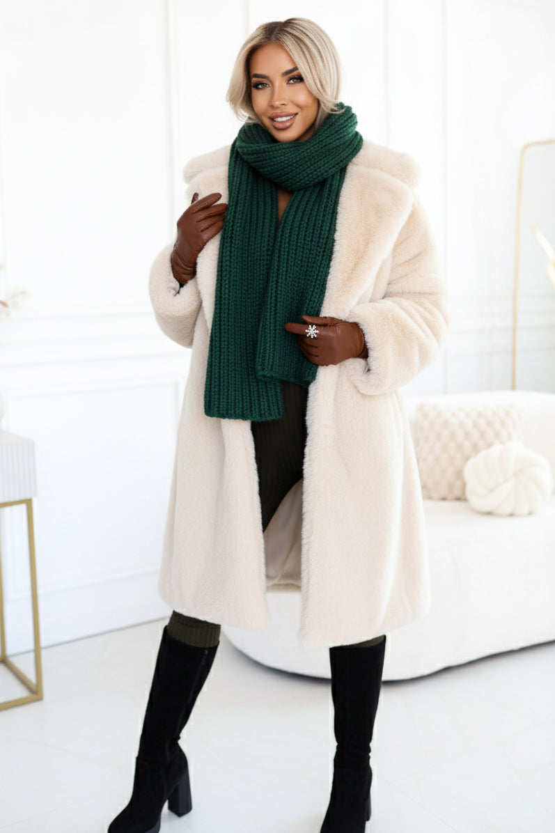 Women's Khaki Ribbed Jumpsuit V-Neck Long Sleeve-0