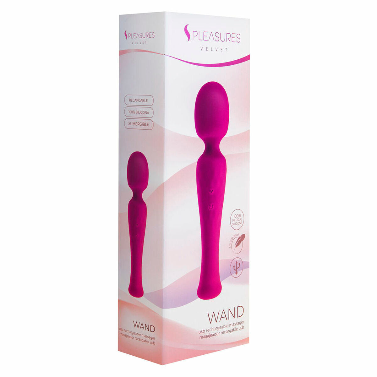 Massager S Pleasures Wand Pink-0