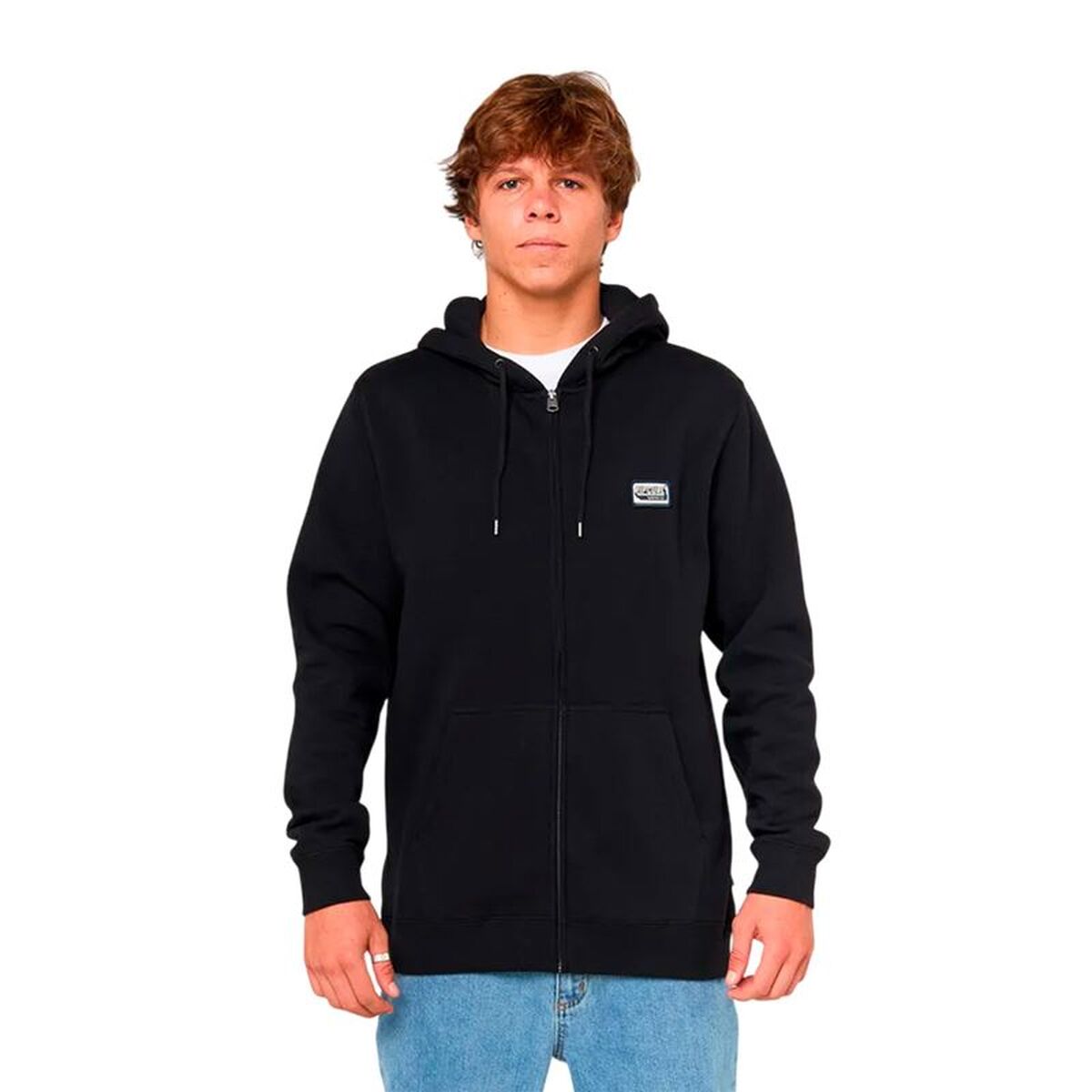 Men's Black Rip Curl Horizon Hoodie Zip Thru Hood-0