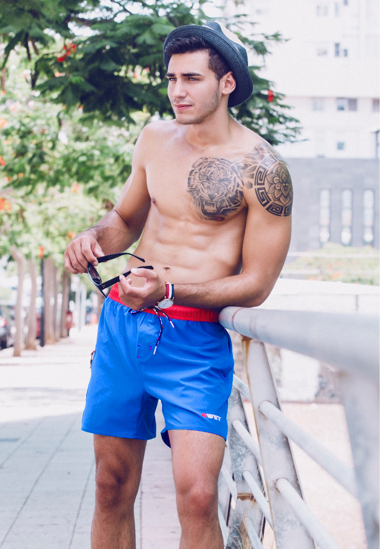 BWET Men's Sporty Beach Shorts - Eco-Friendly, UV Protecting, Recycled Materials-0