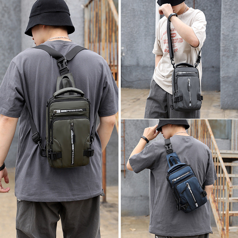Men's Stylish Crossbody Sling Backpack For Everyday Use.-0