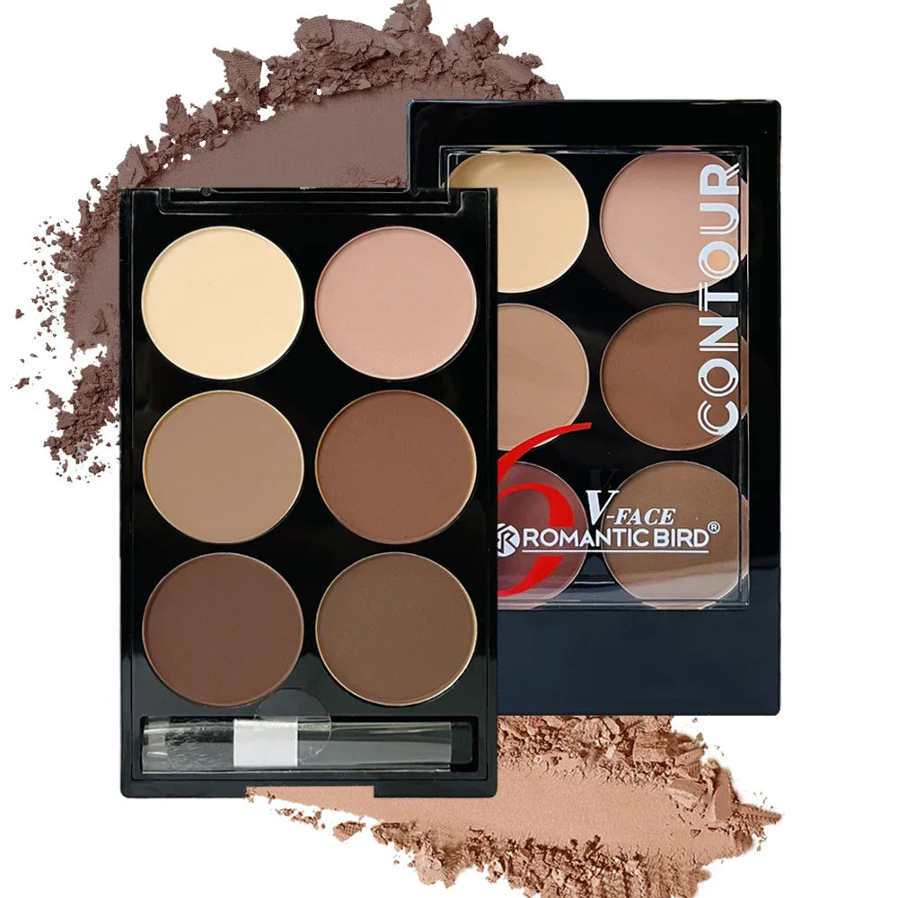 Highlight Contouring Powder Palette With Brush Set.-0