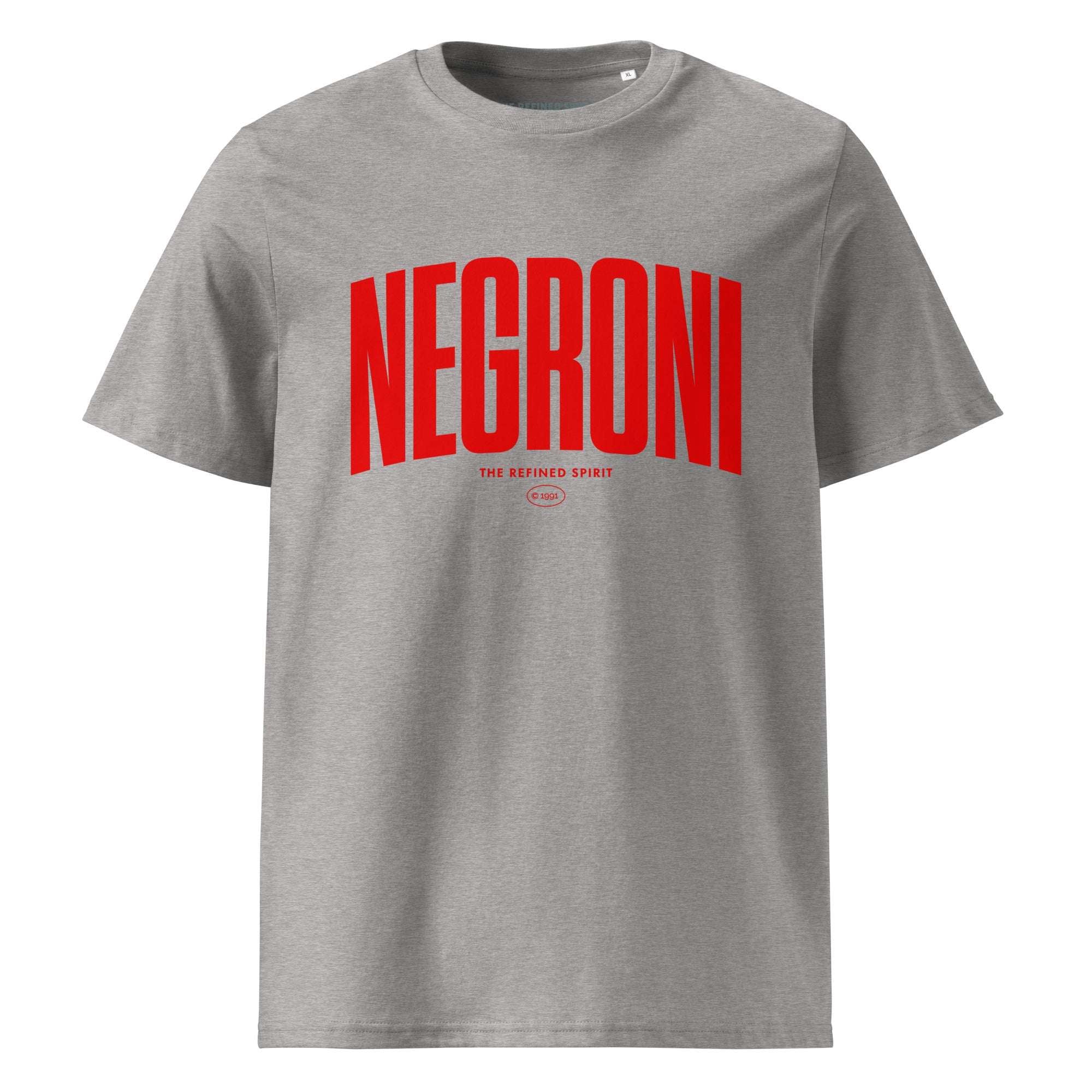 Organic Unisex Negroni T-Shirt 100% Cotton Made to Order Certified Organic-0