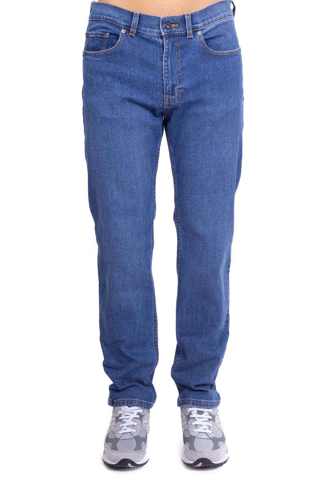Napapijri Men's Dark Wash Stretch Jeans Size 40 5-Pocket Regular Fit-30