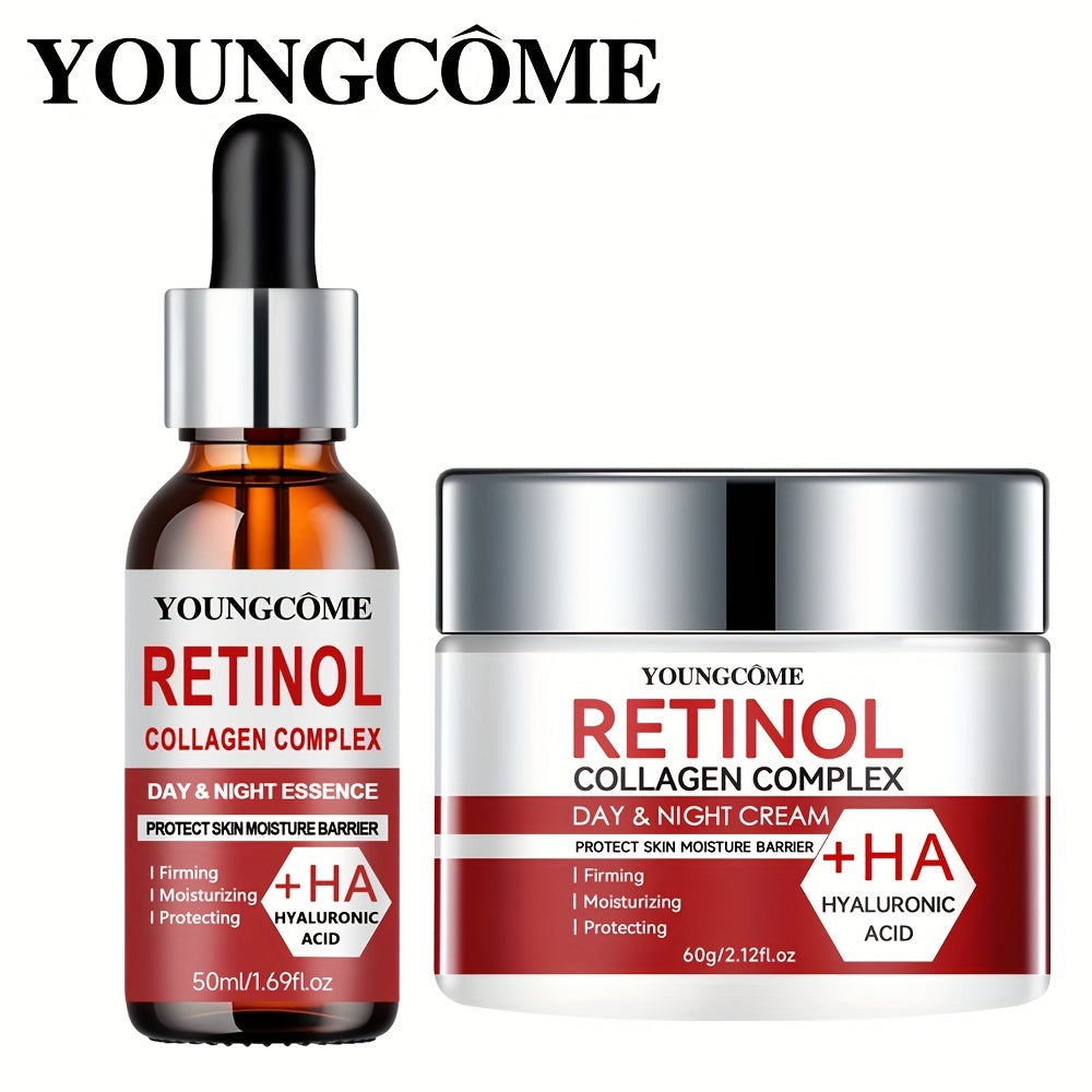Youngcome Retinol Moisturizing Repair Cream & Serum Set With Vitamin A and Hydrating Formula-0