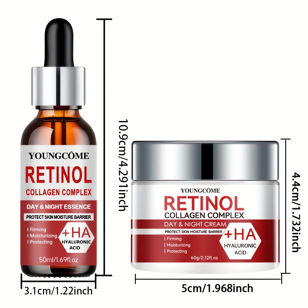 Youngcome Retinol Moisturizing Repair Cream & Serum Set With Vitamin A and Hydrating Formula-0