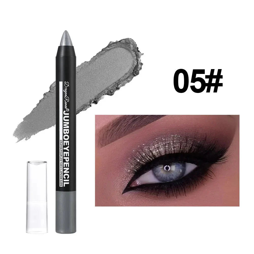 Smoky Eyeshadow Pencil Stick Waterproof Metallic Colors Glitter Eye Shadow-10