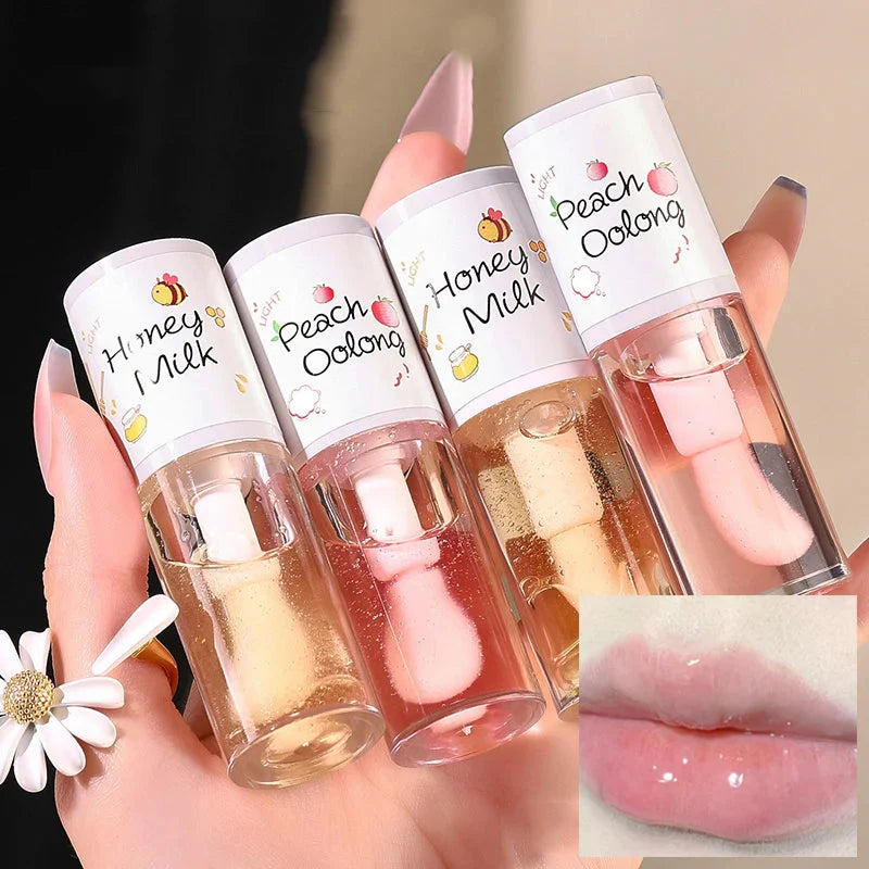 Korean Beauty Lip Ink Gloss Labial Moisturizer Jelly Bright Oil-0