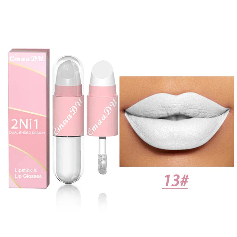  Matte Double Head  Waterproof Lip Makeup Set.-10