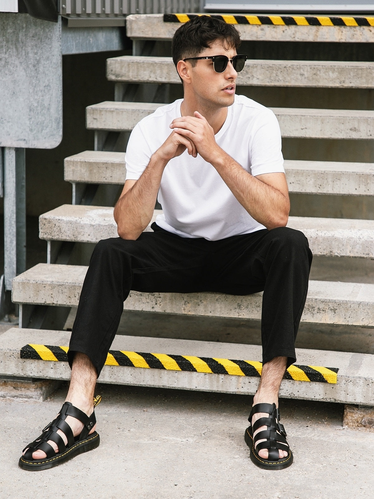 150g White 100% Cotton T-Shirt For Men-0