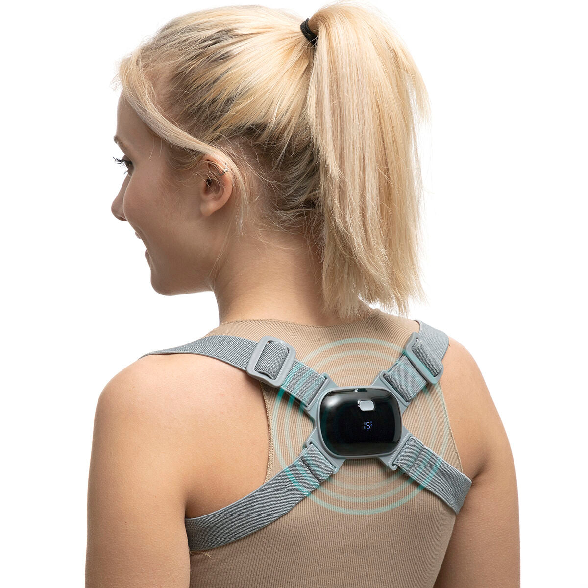 Intelligent Rechargeable Posture Trainer with Vibration Viback InnovaGoods-0