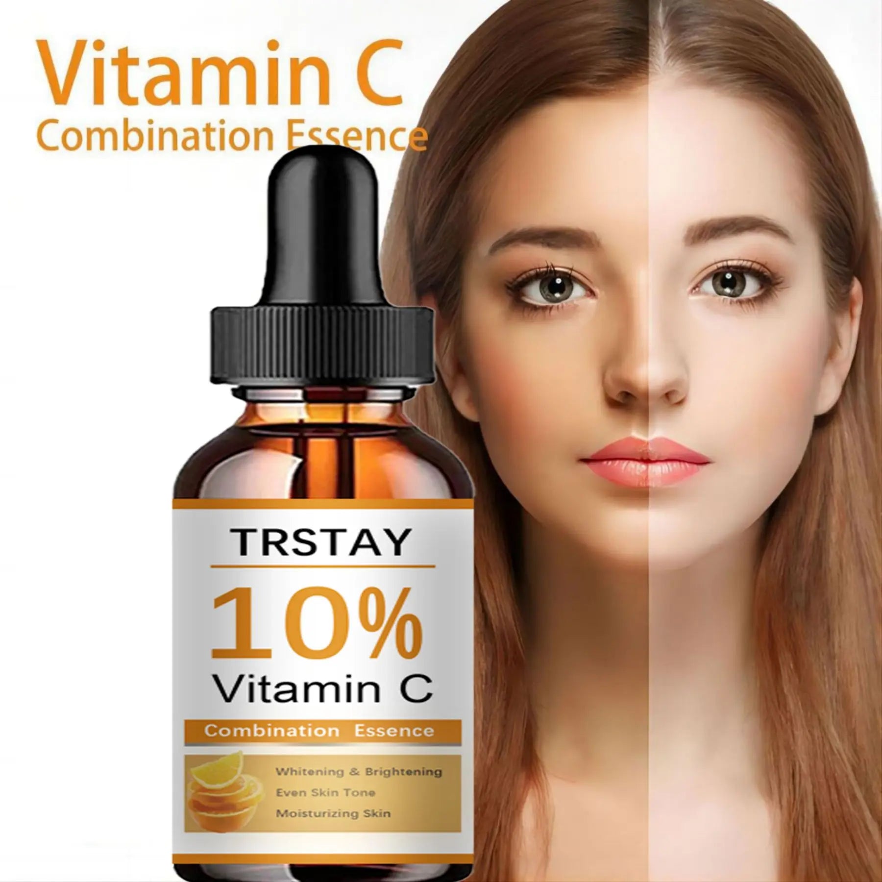Vitamin C Serum for Face Whitening - Brighten & Hydrate Skin with Hyaluronic Acid-0