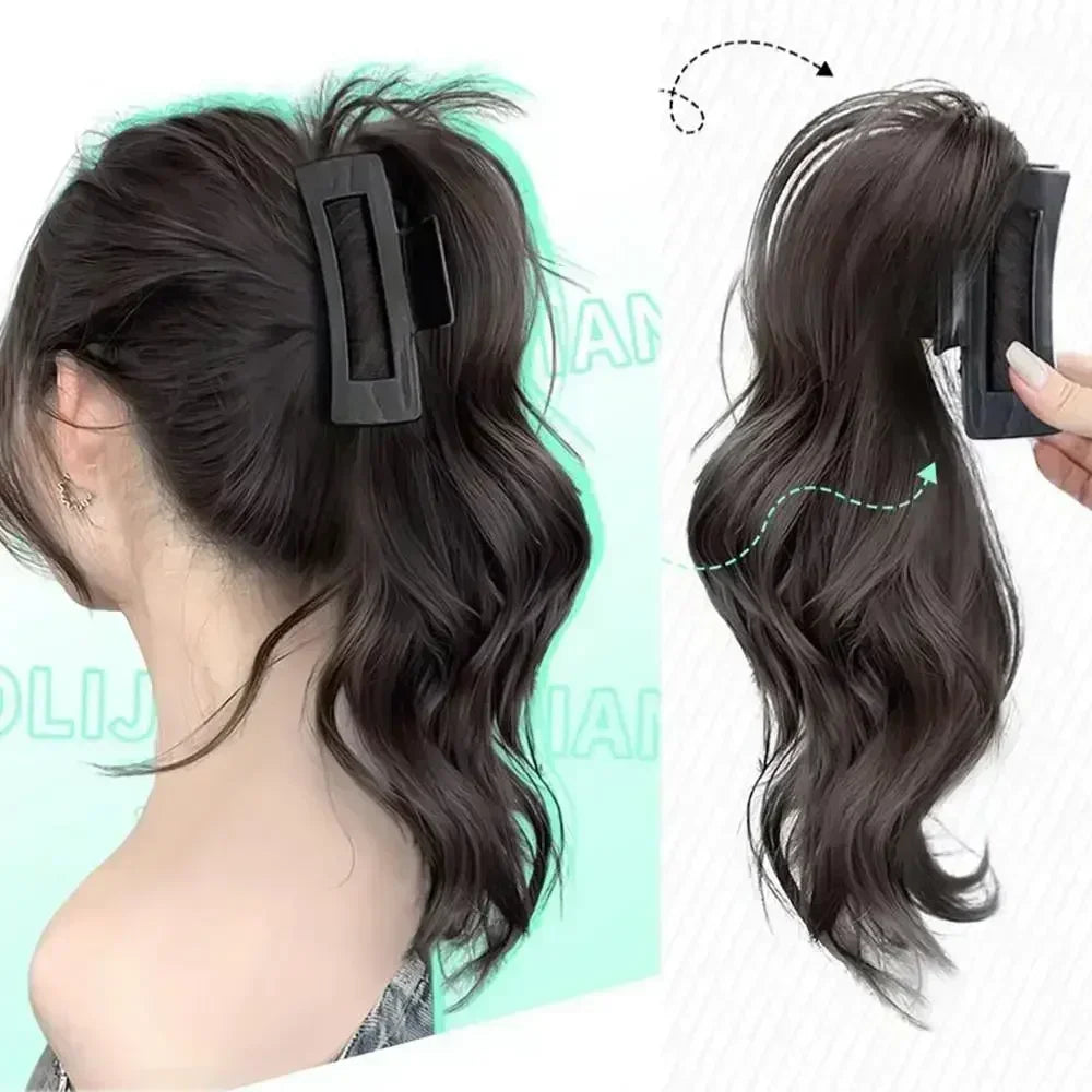 Women's Clip-On Synthetic Curly Wig-0