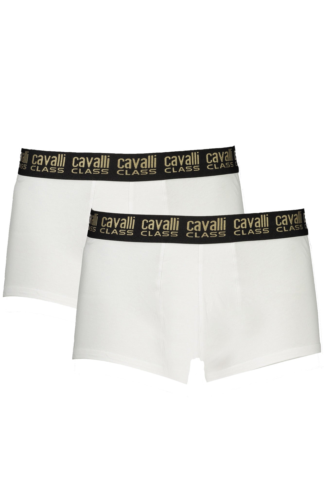 Cavalli Men's White Boxer Briefs Elastic Waistband Print Logo Undwear-0