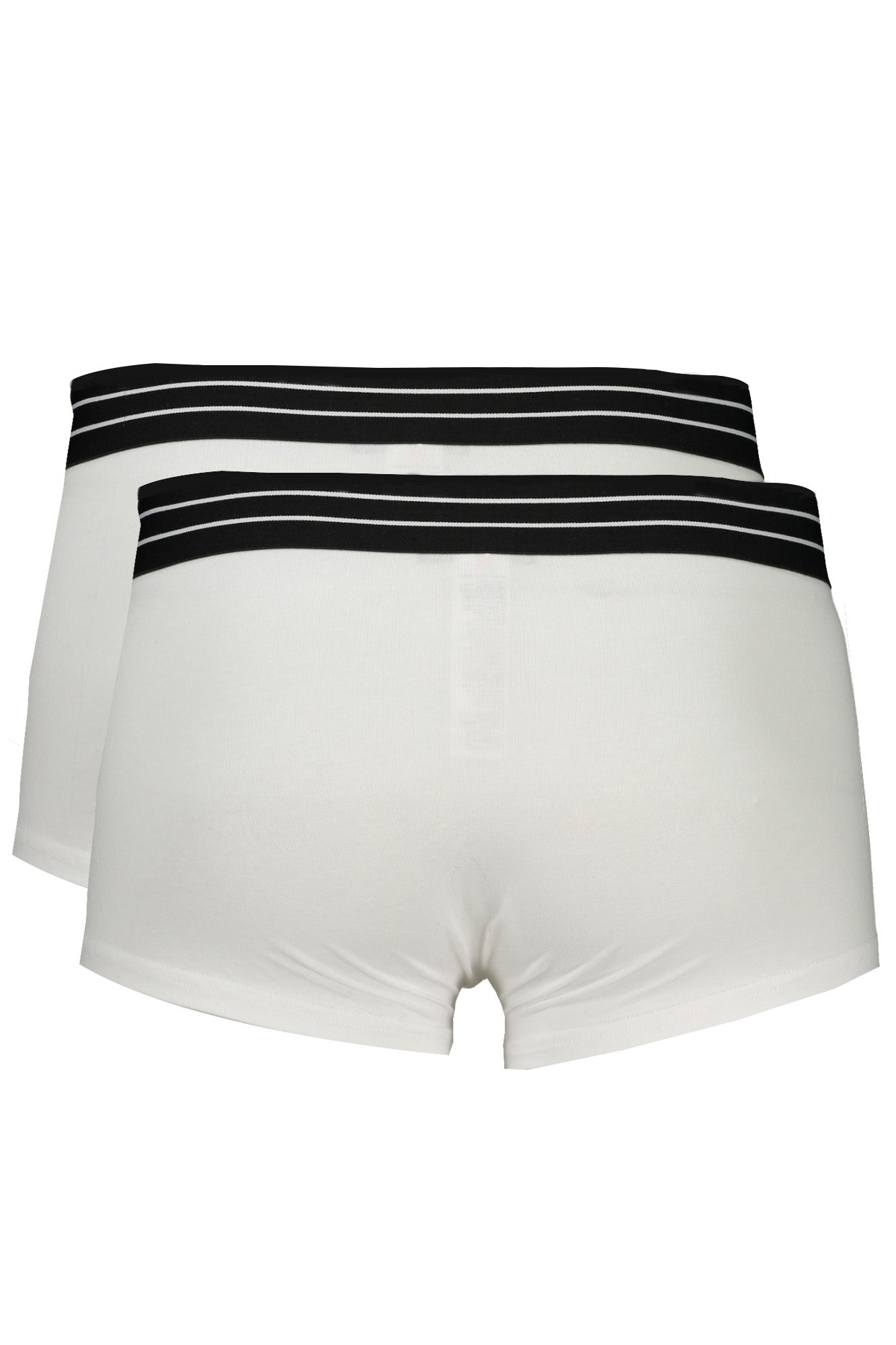 Cavalli Class Men White Boxer Shorts Elastic Waistband Print Logo-0