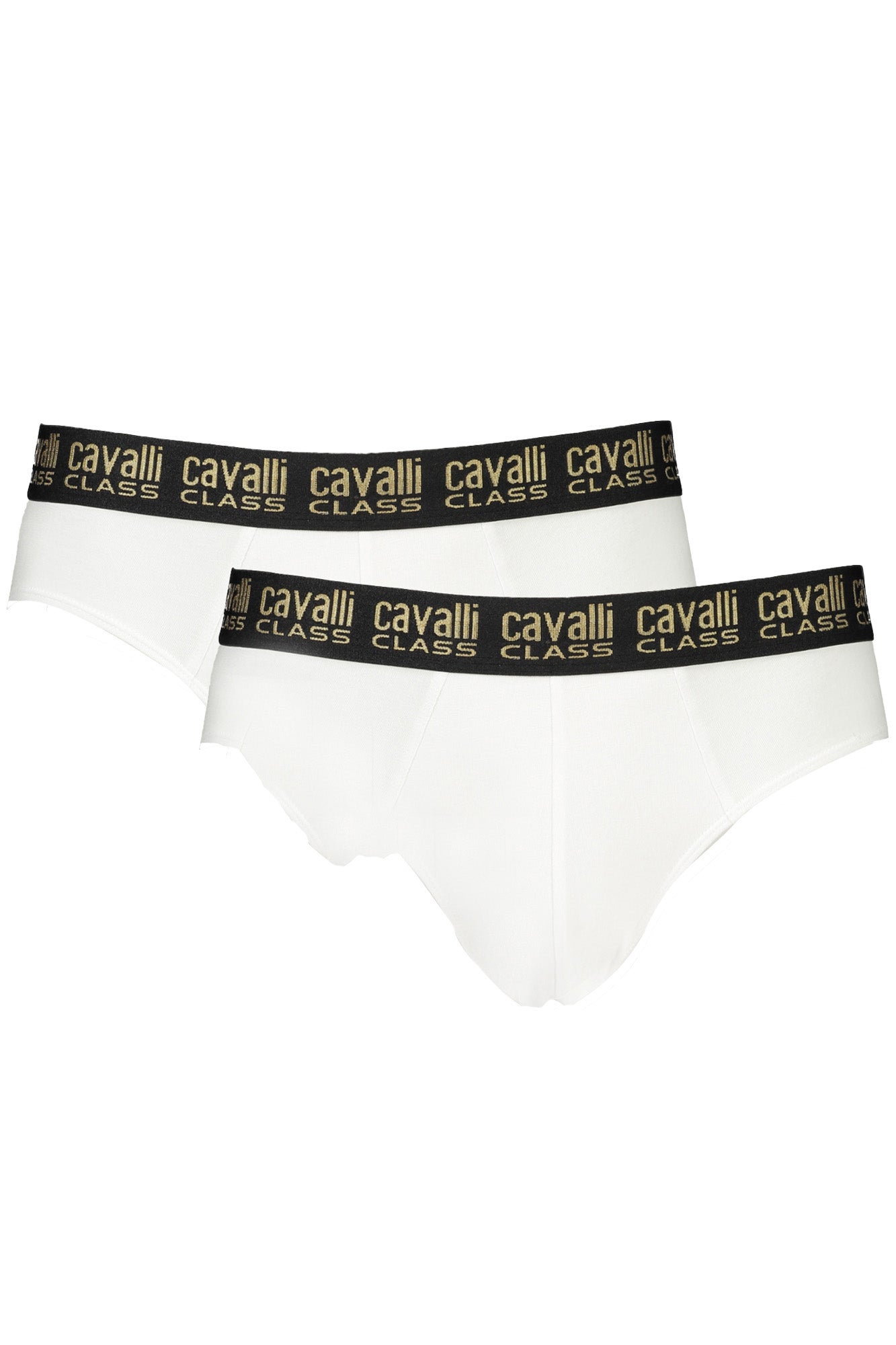 White Men's Class Slip by Cavalli Bi-Pack Elastic Waistband Intimo