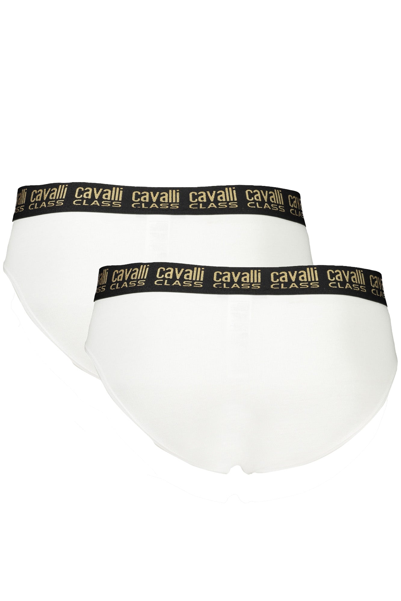 White Men's Class Slip by Cavalli Bi-Pack Elastic Waistband Intimo
