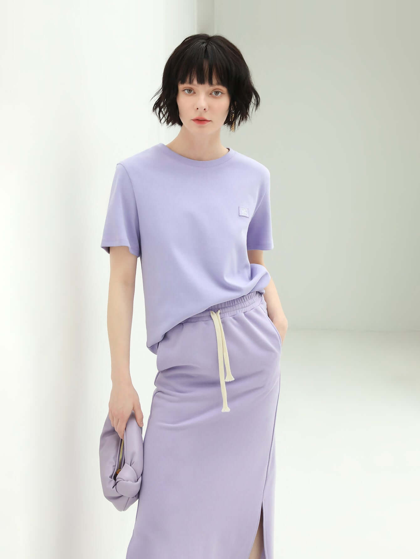Candy Color Classic Short-Sleeve Tee Breathable Comfort Wear-0