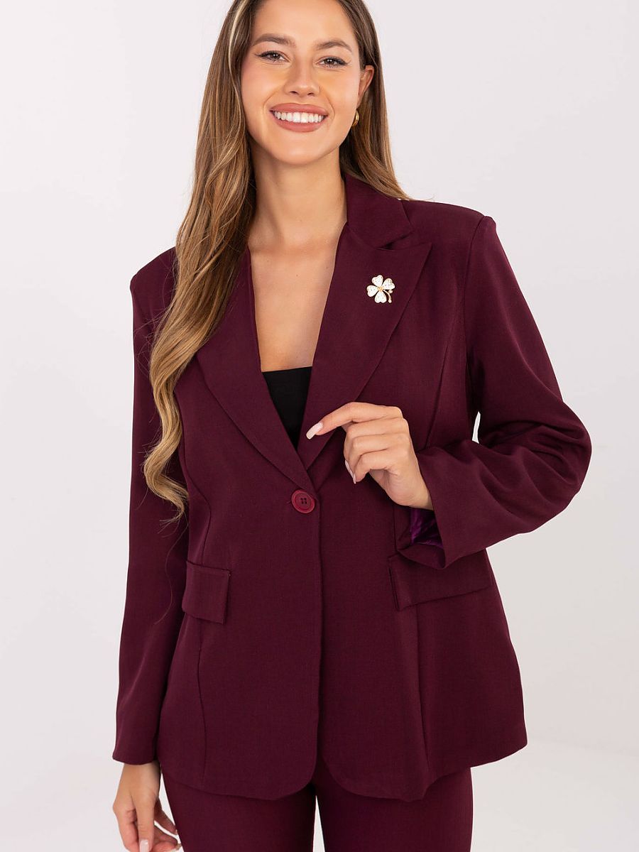 Rue Paris Women's Jacket with Spandex Blend-0