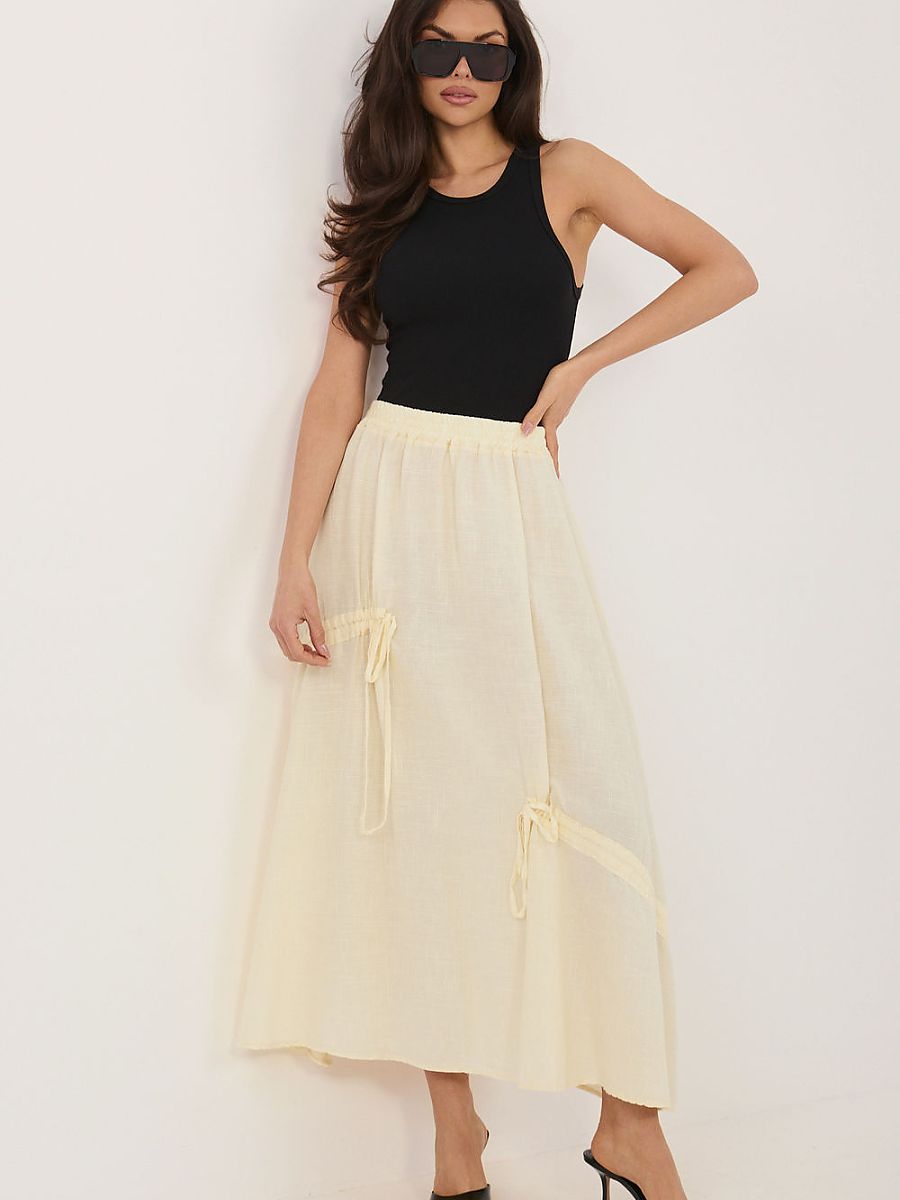 Long Skirt Model 226236 Italian Style Cotton Blend One Size Fits All-0
