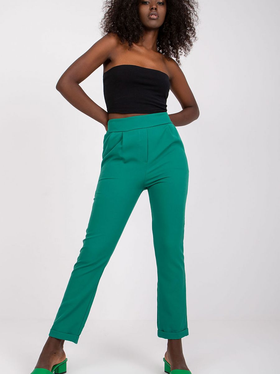 Women's High Waisted Stretch Pants Italy Moda Style 162538-0