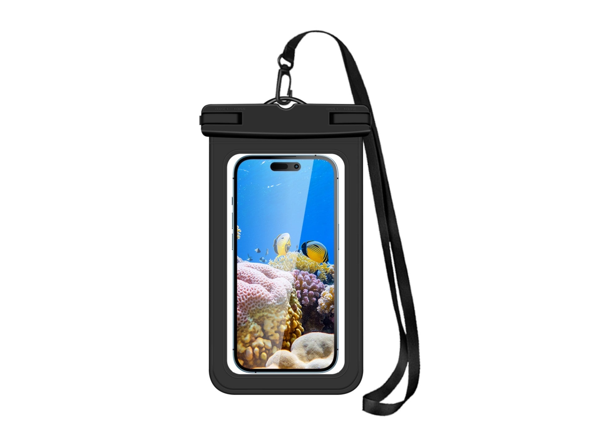 Techancy Bolsa Para Telemóvel À Prova De Água De 7,0 Polegadas Da, TU7451 À Prova De Água Ipx8, Fotos Nítidas, Preto-0