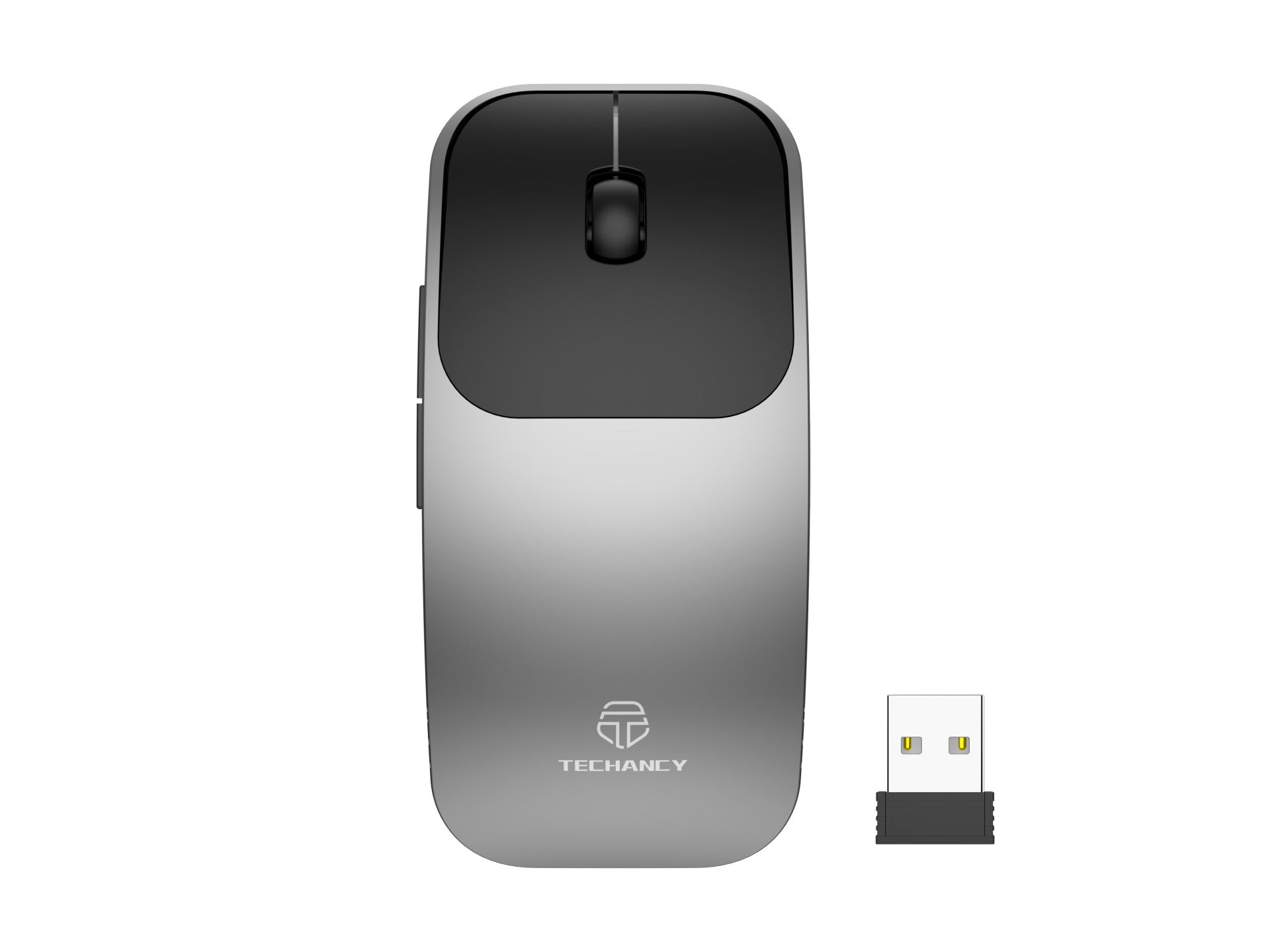 Techancy Rato Sem Fios 2.4g TJ6122, Design Fino Com Botões 5d Para Transportar Facilmente Em Viagem, Compatível Com Pc/Mac-0