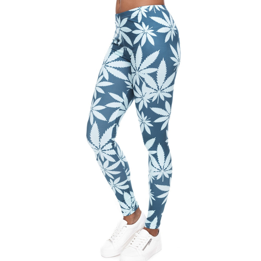 Mint Green Fitness Leggings High Waist Stretch Pants For Women-0