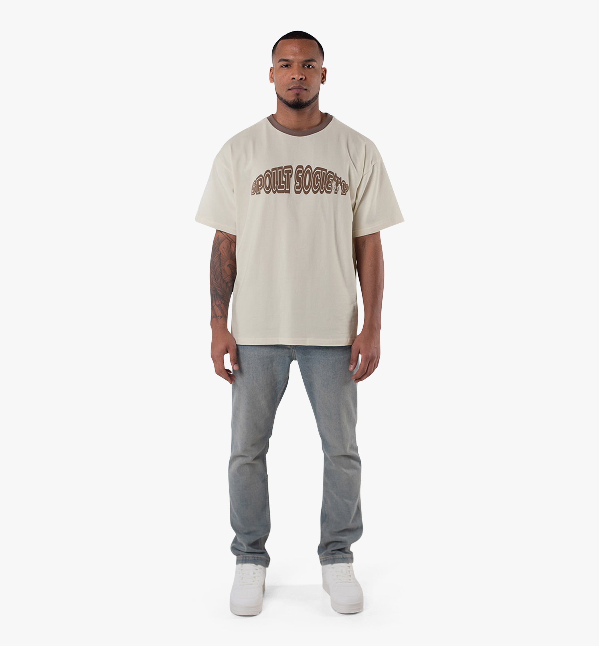 100% Baumwoll-Tyгrys-Shirt Oversized Design Rundhals Luxury T-shirt by Spoilt Society-0