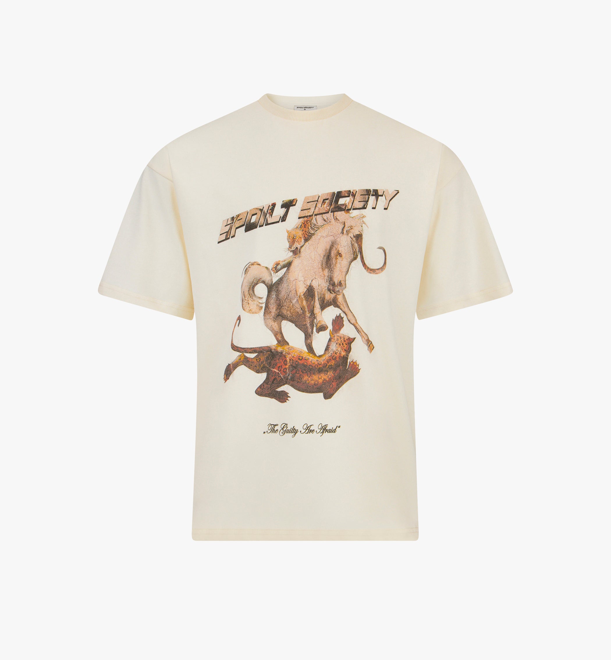100% Baumwolle Premium T-Shirts Victoriya Oversize Tiger Horse Design Unique Digitalprint-0
