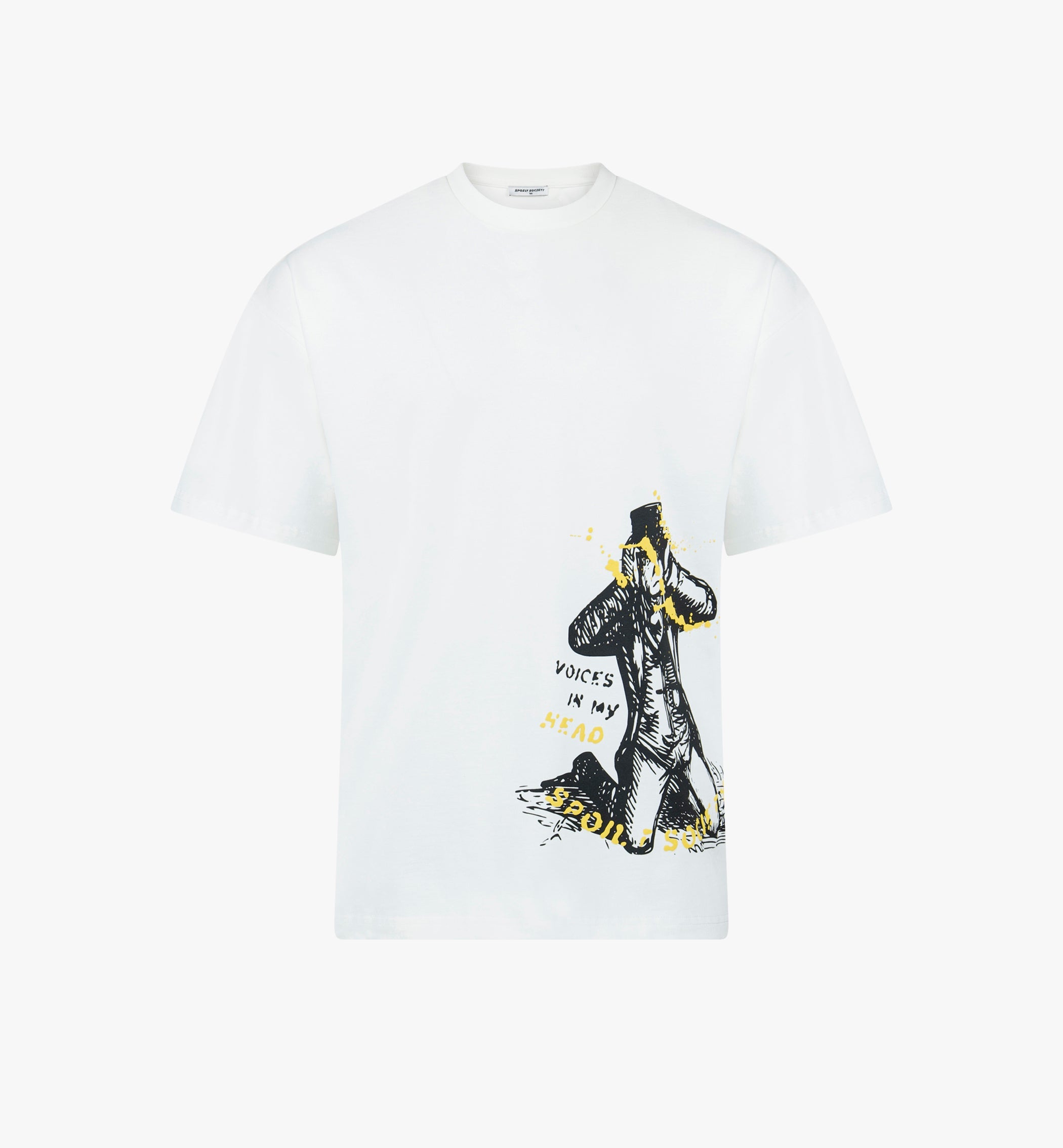 Spoilt Society Voices Graphic Tee Premium Quality Baumwolle Oversized Fit.-0